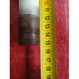 Rear view of vintage steel bicycle fork