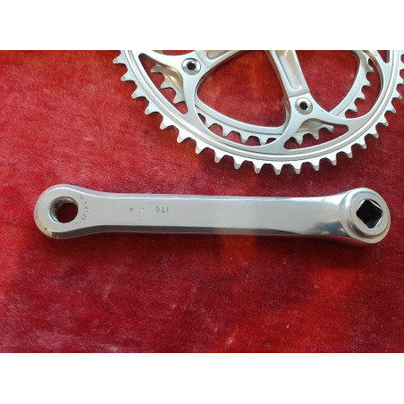 Pedalier Crankset DURA ACE 42-52 170 14×1.25 vintage bike anodisé Duralumin D09