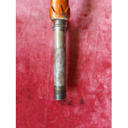 Full length front view of vintage steel bicycle fork