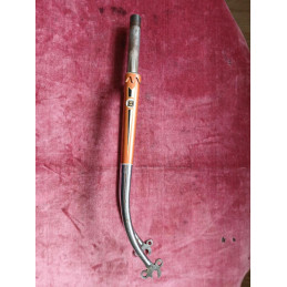 Opposite side profile of the steel fork legs