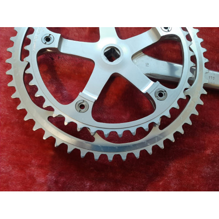 Pedalier Crankset DURA ACE 42-52 170 14×1.25 vintage bike anodisé Duralumin D09