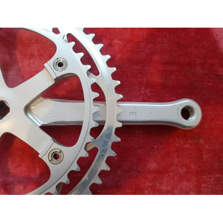 Pedalier Crankset DURA ACE 42-52 170 14×1.25 vintage bike anodisé Duralumin D09