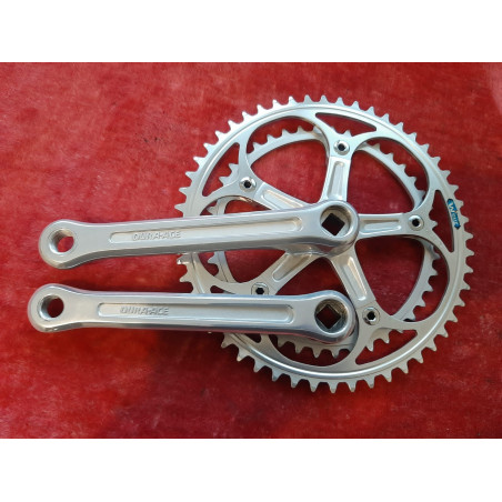 Pedalier Crankset DURA ACE 42-52 170 14×1.25 vintage bike anodisé Duralumin D09