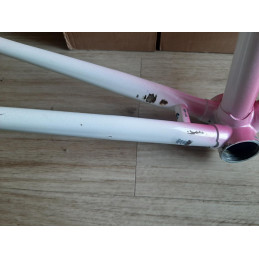Seatstay detailing on classic steel Liberia frame