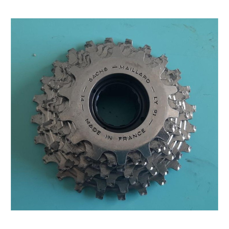 MAILLARD SACHS COURSE 1991 7-speed freewheel 14-24 BSC 1.375x24 side view