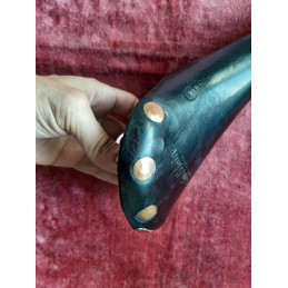 Brooks Professional selim – estado do couro e detalhe dos parafusos