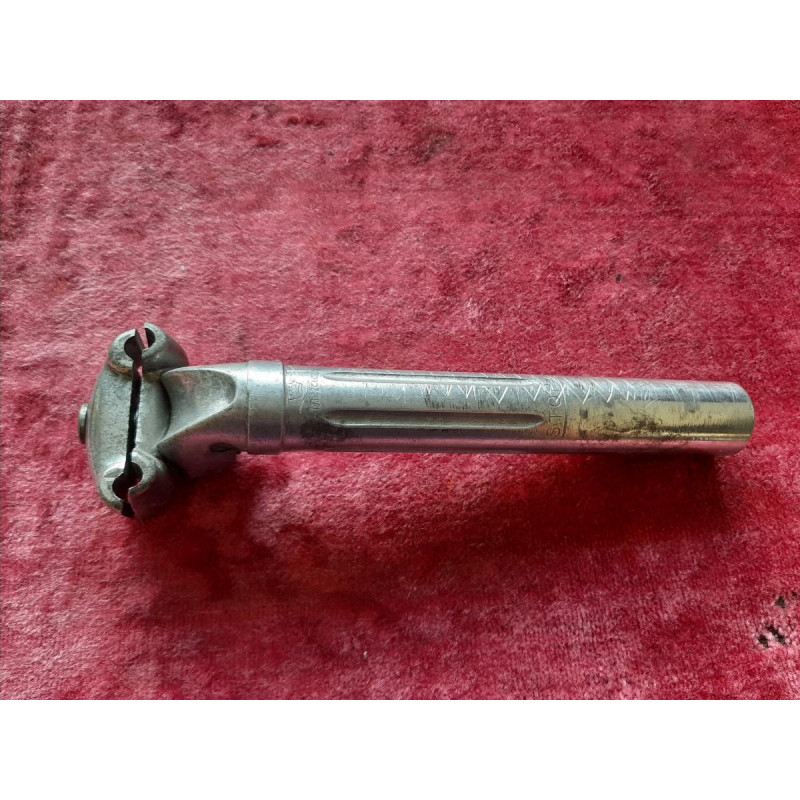 Vintage MERCIER seatpost 26.4 mm side profile view showing insertion scale