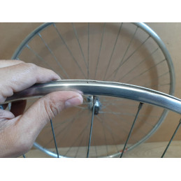 2 Roues RIGIDA AL 1320 700c clincher HUB ATOM 1979 122mm D10