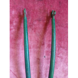 Détail de la patine et de l'état de surface de l'acier