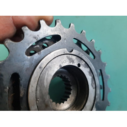 Top view of vintage 6V Maillard Atom freewheel gears
