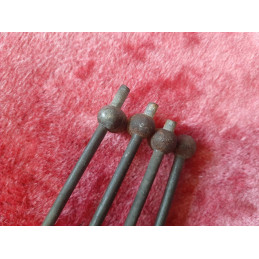 Lot de tringles metalliques d'origine pour randonneuse ancienne