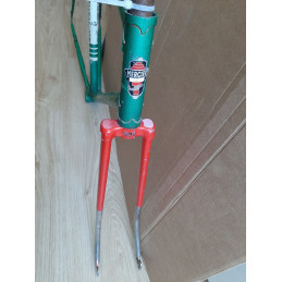 Mercier steel fork crown and vintage steering column view