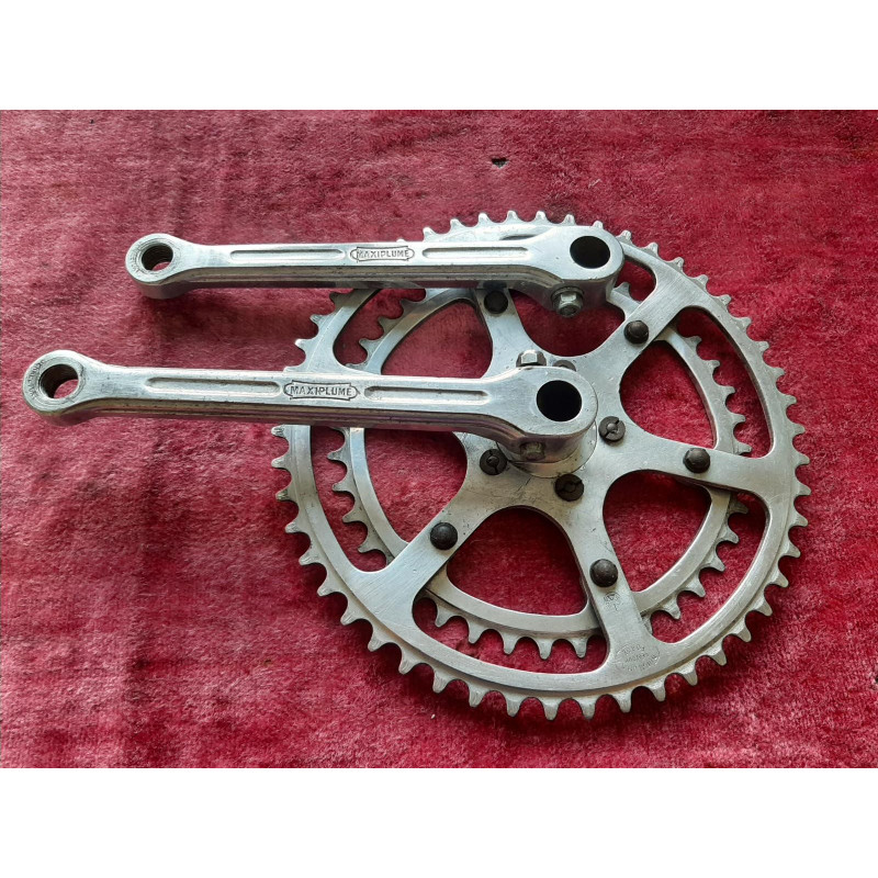 Pédalier MAXIPLUME SPÉCIALITÉS TA DURALUMIN CEGEDUR FORGÉ 40-50 170mm CHARREL randonneuse D10