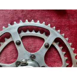 Pédalier MAXIPLUME SPÉCIALITÉS TA DURALUMIN CEGEDUR FORGÉ 40-50 170mm CHARREL randonneuse D10
