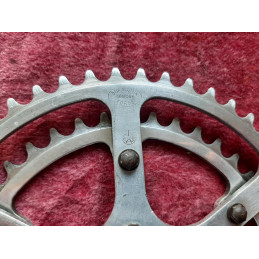 Pédalier MAXIPLUME SPÉCIALITÉS TA DURALUMIN CEGEDUR FORGÉ 40-50 170mm CHARREL randonneuse D10