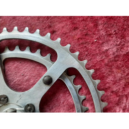 Pédalier MAXIPLUME SPÉCIALITÉS TA DURALUMIN CEGEDUR FORGÉ 40-50 170mm CHARREL randonneuse D10