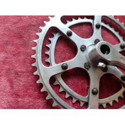 Pédalier MAXIPLUME SPÉCIALITÉS TA DURALUMIN CEGEDUR FORGÉ 40-50 170mm CHARREL randonneuse D10