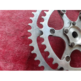 Pédalier MAXIPLUME SPÉCIALITÉS TA DURALUMIN CEGEDUR FORGÉ 40-50 170mm CHARREL randonneuse D10