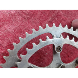 Pédalier MAXIPLUME SPÉCIALITÉS TA DURALUMIN CEGEDUR FORGÉ 40-50 170mm CHARREL randonneuse D10