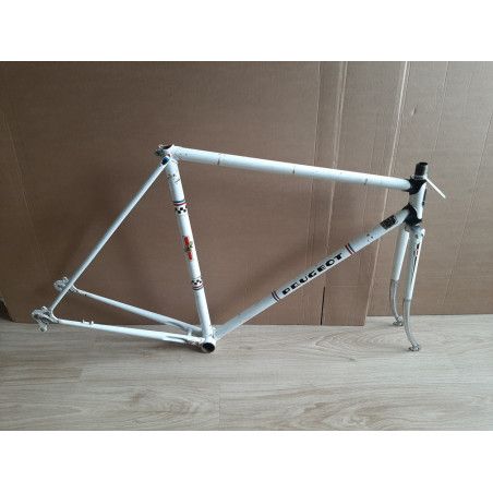 Vista lateral completa del cuadro Peugeot PR10 Reynolds 531 58x57 cm