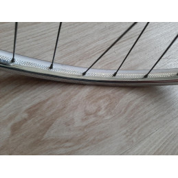 2 Roues LYOTARD ACIER 650B clincher rims hub ATOM randonneuse PEUGEOT D11
