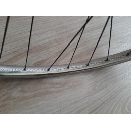 2 Roues LYOTARD ACIER 650B clincher rims hub ATOM randonneuse PEUGEOT D11