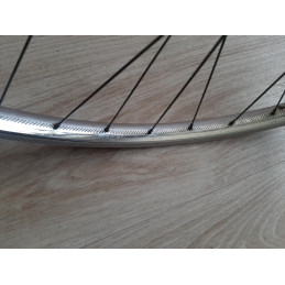 2 Roues LYOTARD ACIER 650B clincher rims hub ATOM randonneuse PEUGEOT D11