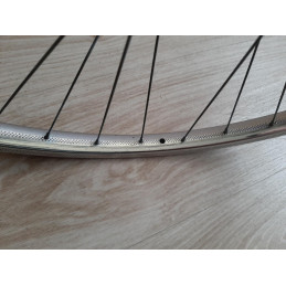 2 Roues LYOTARD ACIER 650B clincher rims hub ATOM randonneuse PEUGEOT D11