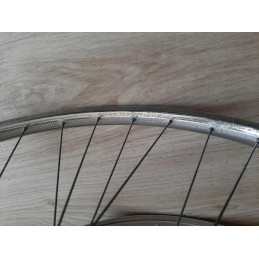 2 Roues LYOTARD ACIER 650B clincher rims hub ATOM randonneuse PEUGEOT D11