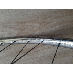 2 Roues LYOTARD ACIER 650B clincher rims hub ATOM randonneuse PEUGEOT D11