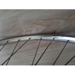 2 Roues LYOTARD ACIER 650B clincher rims hub ATOM randonneuse PEUGEOT D11