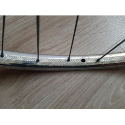 2 Roues LYOTARD ACIER 650B clincher rims hub ATOM randonneuse PEUGEOT D11