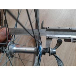 2 Roues LYOTARD ACIER 650B clincher rims hub ATOM randonneuse PEUGEOT D11