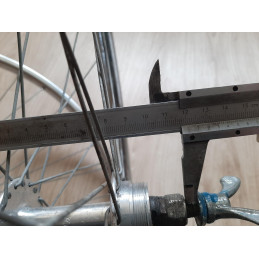 2 Roues LYOTARD ACIER 650B clincher rims hub ATOM randonneuse PEUGEOT D11