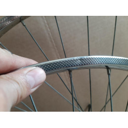 2 Roues LYOTARD ACIER 650B clincher rims hub ATOM randonneuse PEUGEOT D11