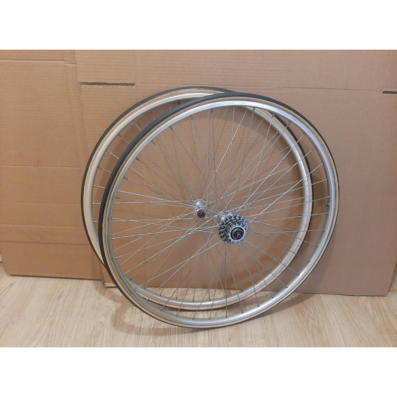2 Roues 700c clincher Maillard HELICOMATIC NORMANDY COMPETI. Peugeot 126.6mm D12