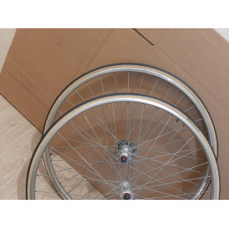 2 Roues 700c clincher Maillard HELICOMATIC NORMANDY COMPETI. Peugeot 126.6mm D12