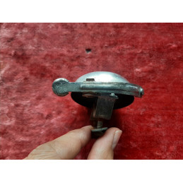 Vintage YWS bicycle bell D11 - mechanical ringer lever detail