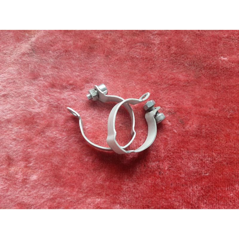 Collier Fixation Porte-Bidon Vélo Vintage – 29 Mm – Argenté – Sans Marque