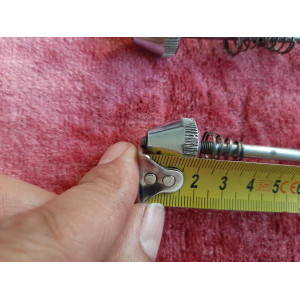 Close-up of the tension springs on Pelissier vintage skewers