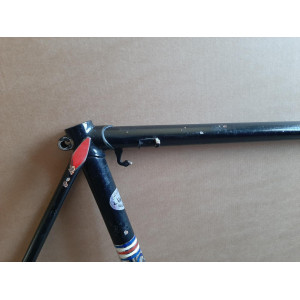 Top tube decal and patina marks