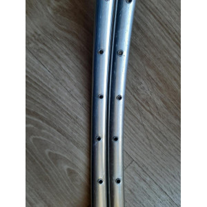 Spoke hole detail on classic Mavic Monthlery PRO tubular rim