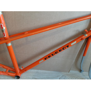 Fork dropouts close-up vintage Peugeot frame