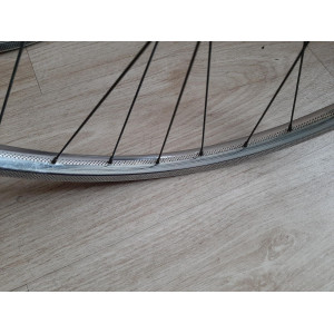 2 Roues DEA ACIER 650B clincher rims hub NEW STAR randonneuse PEUGEOT 123mm