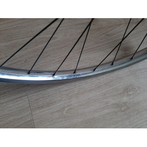 2 Roues DEA ACIER 650B clincher rims hub NEW STAR randonneuse PEUGEOT 123mm