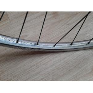 2 Roues DEA ACIER 650B clincher rims hub NEW STAR randonneuse PEUGEOT 123mm