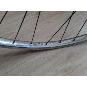 2 Roues DEA ACIER 650B clincher rims hub NEW STAR randonneuse PEUGEOT 123mm