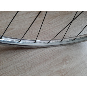 2 Roues DEA ACIER 650B clincher rims hub NEW STAR randonneuse PEUGEOT 123mm