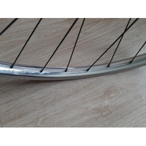 2 Roues DEA ACIER 650B clincher rims hub NEW STAR randonneuse PEUGEOT 123mm