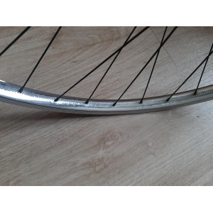 2 Roues DEA ACIER 650B clincher rims hub NEW STAR randonneuse PEUGEOT 123mm